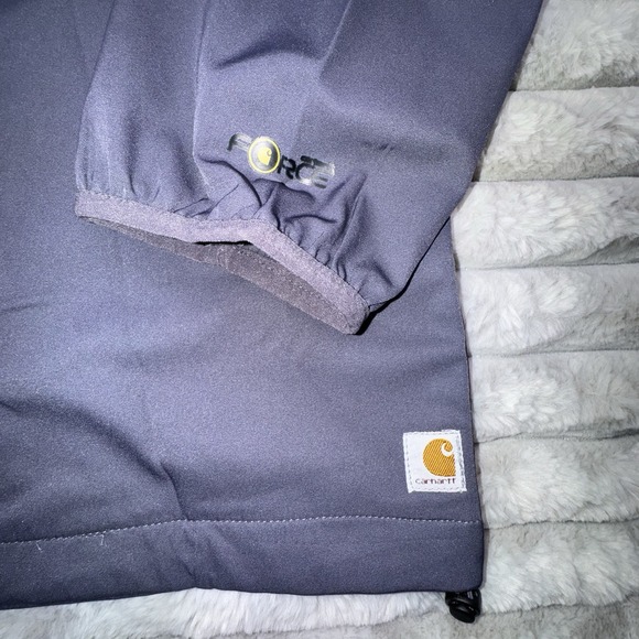 CARHARTT Women's 2XL Force Steel Blue liberty Zip Front Scrub Nursing Jacket NWT - Picture 4 of 10